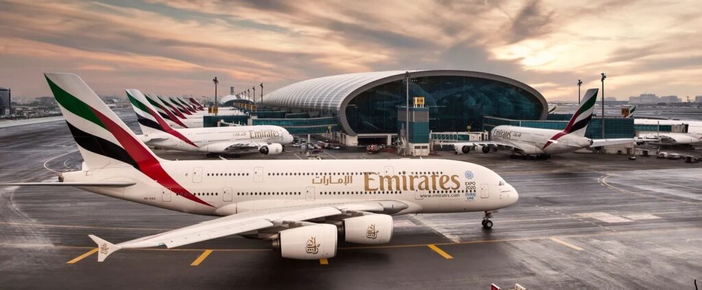 First Emirates flight heads to Frankfurt following regional airspace closures - first emirates
